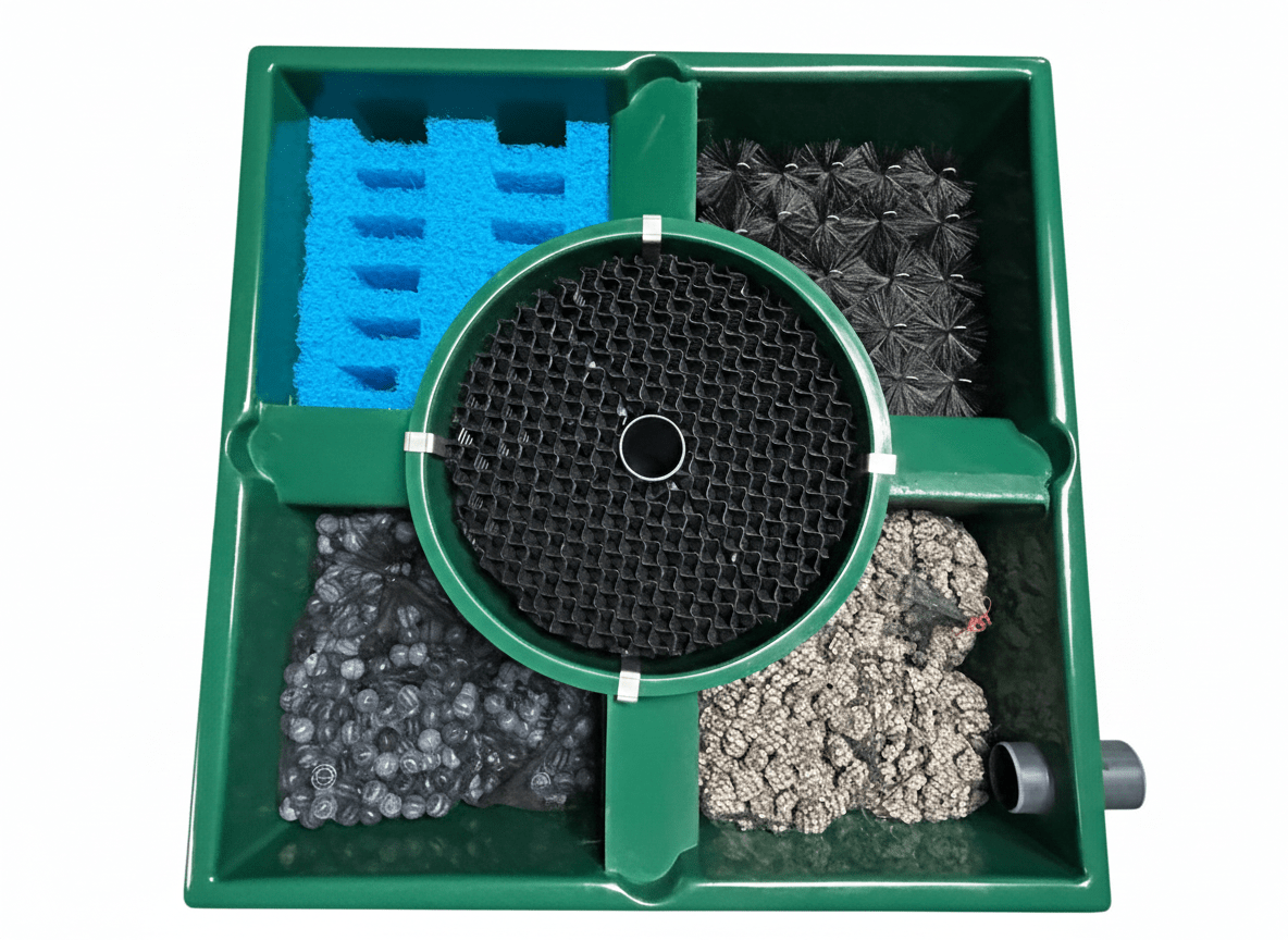 Center-Vortex oben mit Wabe und Wabenhalter